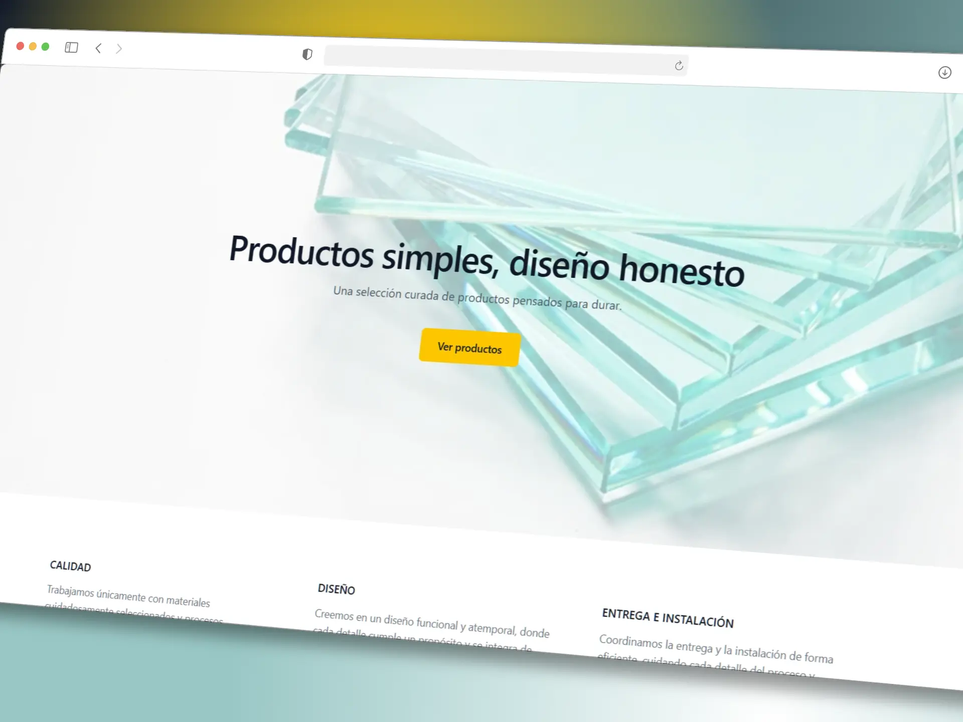 Captura del sitio Blog